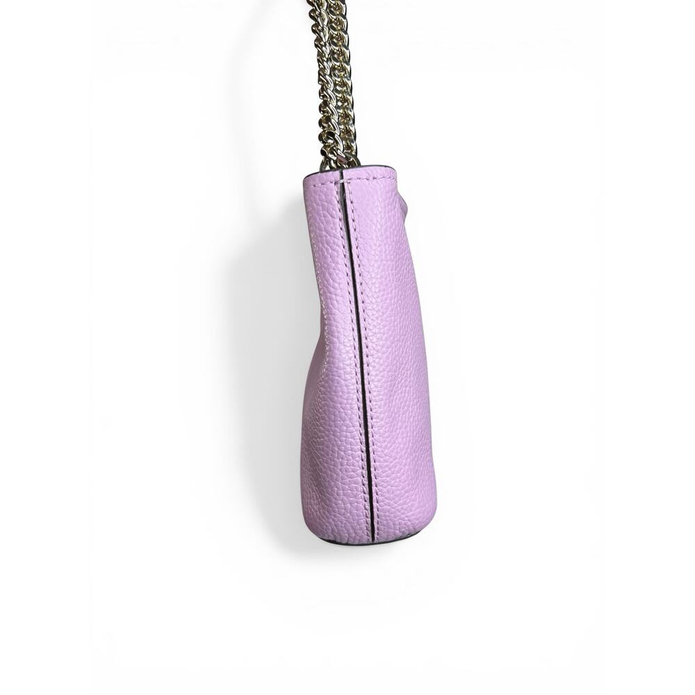Kate Spade Polly Small Convertible Crossbody Bag Orchid Purple Pebbled Leather - Picture 7 of 12
